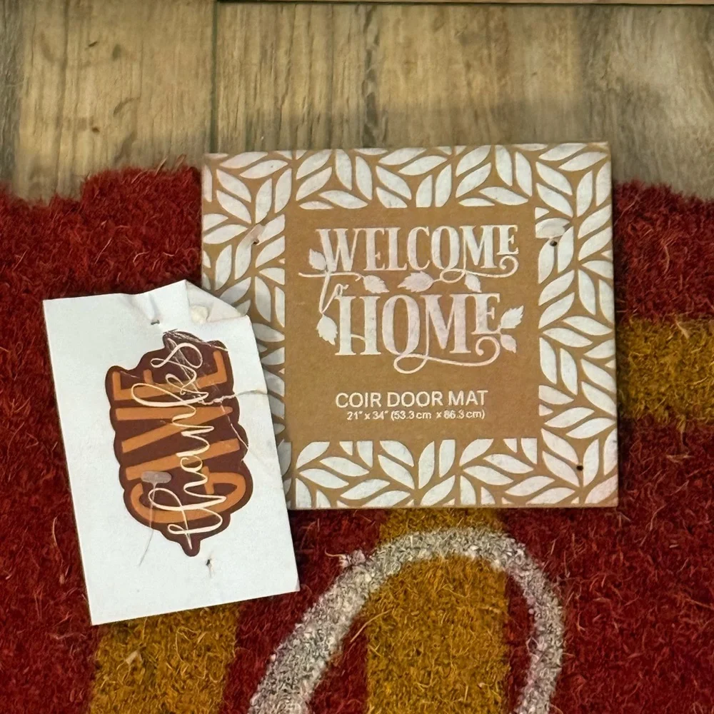 Welcome to Home ~ Give Thanks Doormat